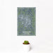 12x18 Lebanon Tennessee Map Print Portrait Orientation in Afternoon Style With Small Cactus Plant in White Planter