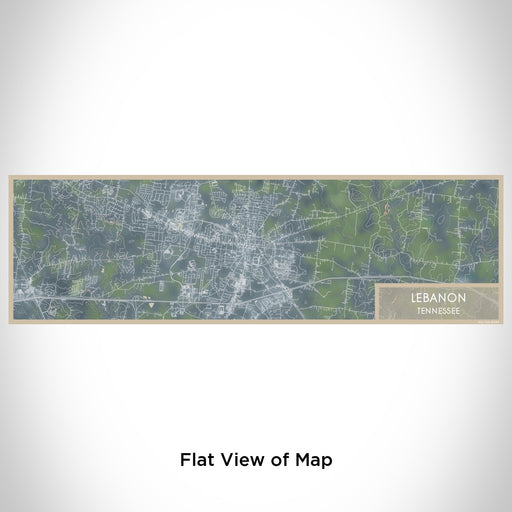 Flat View of Map Custom Lebanon Tennessee Map Enamel Mug in Afternoon