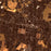 Lebanon Tennessee Map Print in Ember Style Zoomed In Close Up Showing Details