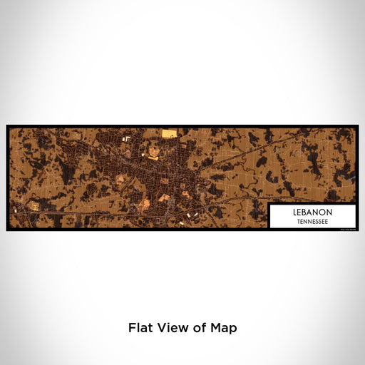 Flat View of Map Custom Lebanon Tennessee Map Enamel Mug in Ember