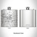 Rendered View of Lebanon Tennessee Map Engraving on 6oz Stainless Steel Flask