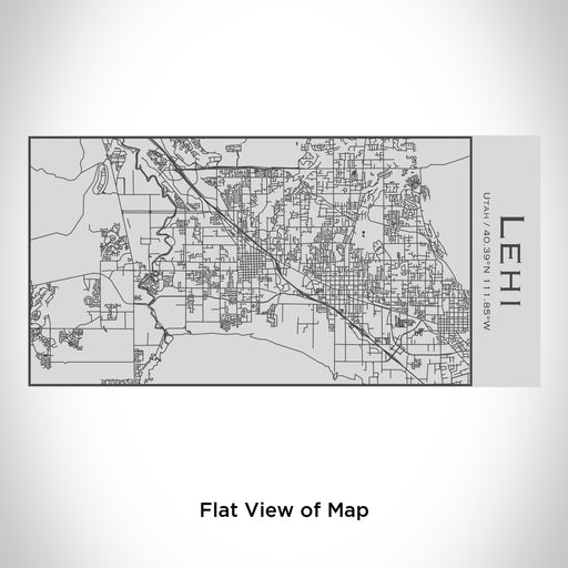 Rendered View of Lehi Utah Map Engraving on 17oz Stainless Steel Insulated Cola Bottle