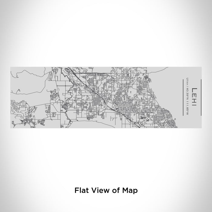 Rendered View of Lehi Utah Map Engraving on 10oz Stainless Steel Insulated Cup with Sipping Lid