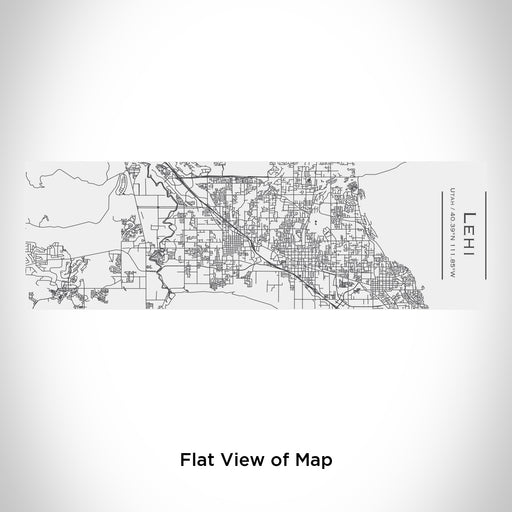 Rendered View of Lehi Utah Map Engraving on 10oz Stainless Steel Insulated Cup with Sliding Lid in White