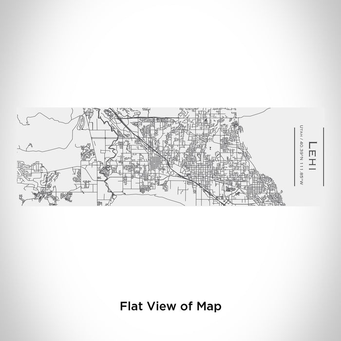 Rendered View of Lehi Utah Map Engraving on 10oz Stainless Steel Insulated Cup with Sliding Lid in White