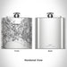 Rendered View of Lehi Utah Map Engraving on 6oz Stainless Steel Flask