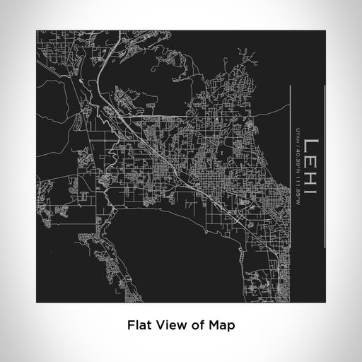 Rendered View of Lehi Utah Map Engraving on 17oz Stainless Steel Insulated Tumbler in Black