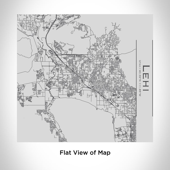 Rendered View of Lehi Utah Map Engraving on 17oz Stainless Steel Insulated Tumbler