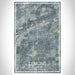 Lemont Illinois Map Print Portrait Orientation in Afternoon Style With Shaded Background