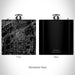 Rendered View of Lemont Illinois Map on 6oz Stainless Steel Flask in Black