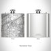 Rendered View of Lemont Illinois Map on 6oz Stainless Steel Flask