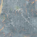 Lewiston Idaho Map Print in Afternoon Style Zoomed In Close Up Showing Details