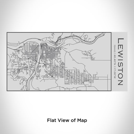 Rendered View of Lewiston Idaho Map Engraving on 17oz Stainless Steel Insulated Cola Bottle