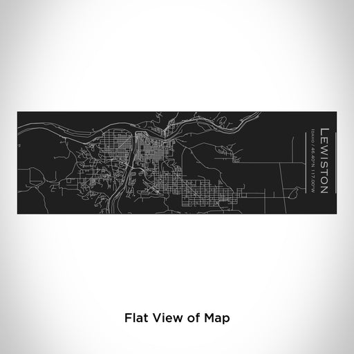 Rendered View of Lewiston Idaho Map Engraving on 10oz Stainless Steel Insulated Cup with Sliding Lid in Black