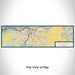 Flat View of Map Custom Lewiston Idaho Map Enamel Mug in Woodblock