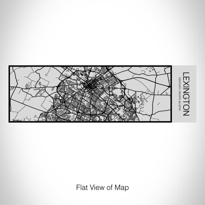 Rendered View of Lexington Kentucky Map on 10oz Stainless Steel Insulated Cup with Sipping Lid