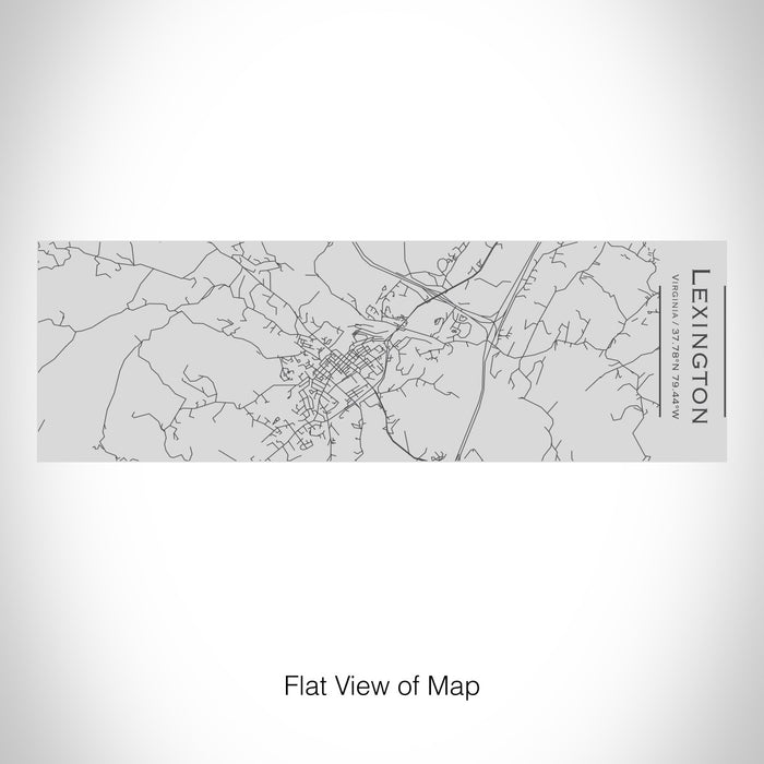 Rendered View of Lexington Virginia Map on 10oz Stainless Steel Insulated Cup with Sipping Lid