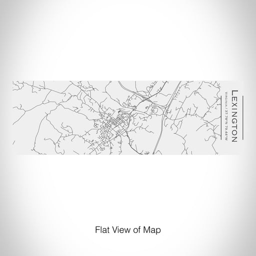 Rendered View of Lexington Virginia Map on 10oz Stainless Steel Insulated Cup with Sliding Lid in White