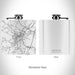 Rendered View of Lexington Virginia Map on 6oz Stainless Steel Flask in White