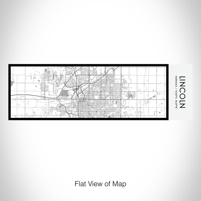Rendered View of Lincoln Nebraska Map on 10oz Stainless Steel Insulated Cup in Classic with Sliding Lid