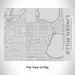 Rendered View of Linden Hills Minneapolis Map Engraving on 20oz Stainless Steel Insulated Bottle with Bamboo Top