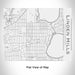 Rendered View of Linden Hills Minneapolis Map Engraving on 20oz Stainless Steel Insulated Bottle with Bamboo Top in White