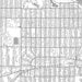 Linden Hills Minneapolis Map Print in Classic Style Zoomed In Close Up Showing Details