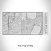 Rendered View of Linden Hills Minneapolis Map Engraving on 17oz Stainless Steel Insulated Cola Bottle