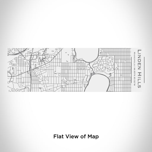 Rendered View of Linden Hills Minneapolis Map Engraving on 10oz Stainless Steel Insulated Cup with Sliding Lid in White