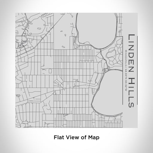 Rendered View of Linden Hills Minneapolis Map Engraving on 17oz Stainless Steel Insulated Tumbler