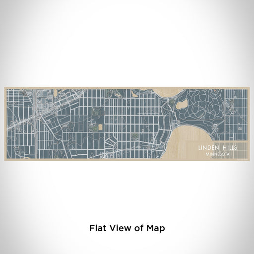 Flat View of Map Custom Linden Hills Minnesota Map Enamel Mug in Afternoon