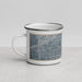 Left View Custom Linden Hills Minnesota Map Enamel Mug in Afternoon