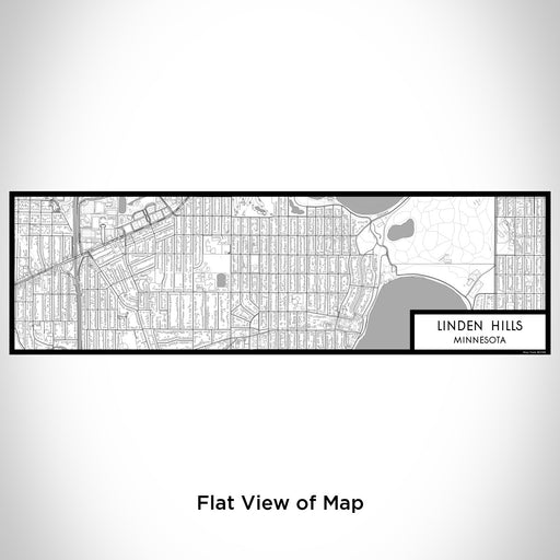 Flat View of Map Custom Linden Hills Minnesota Map Enamel Mug in Classic