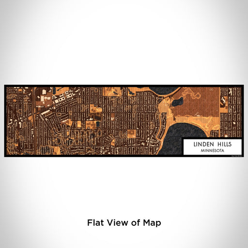 Flat View of Map Custom Linden Hills Minnesota Map Enamel Mug in Ember