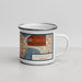 Right View Custom Linden Hills Minnesota Map Enamel Mug in Woodblock