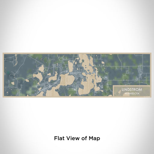 Flat View of Map Custom Lindstrom Minnesota Map Enamel Mug in Afternoon