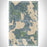 Lindstrom Minnesota Map Print Portrait Orientation in Afternoon Style With Shaded Background