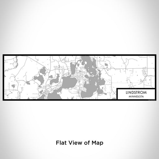 Flat View of Map Custom Lindstrom Minnesota Map Enamel Mug in Classic