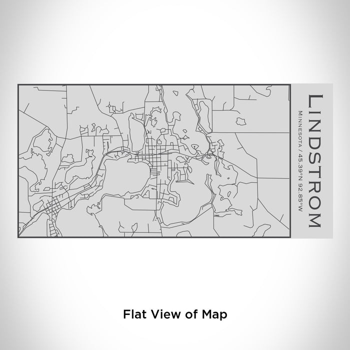 Rendered View of Lindstrom Minnesota Map Engraving on 17oz Stainless Steel Insulated Cola Bottle