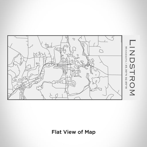 Rendered View of Lindstrom Minnesota Map Engraving on 17oz Stainless Steel Insulated Cola Bottle in White
