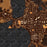 Lindstrom Minnesota Map Print in Ember Style Zoomed In Close Up Showing Details