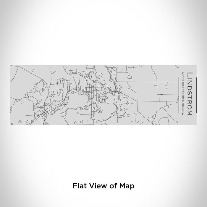 Rendered View of Lindstrom Minnesota Map Engraving on 10oz Stainless Steel Insulated Cup with Sipping Lid