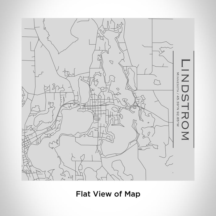 Rendered View of Lindstrom Minnesota Map Engraving on 17oz Stainless Steel Insulated Tumbler