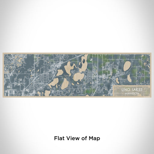 Flat View of Map Custom Lino Lakes Minnesota Map Enamel Mug in Afternoon