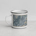 Left View Custom Lino Lakes Minnesota Map Enamel Mug in Afternoon