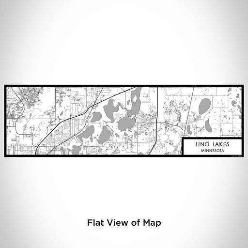 Flat View of Map Custom Lino Lakes Minnesota Map Enamel Mug in Classic