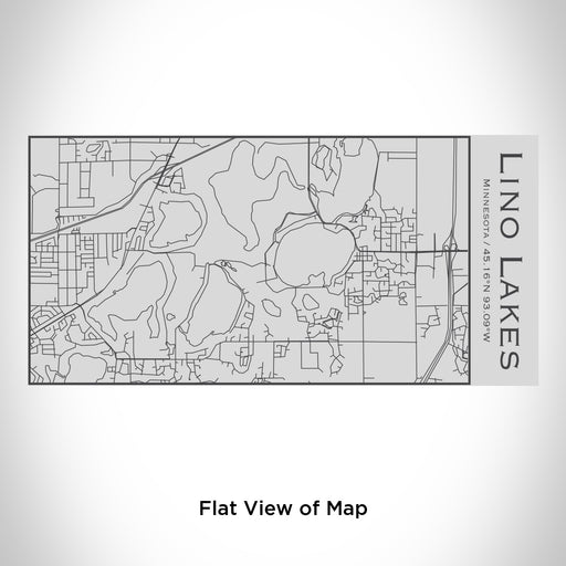 Rendered View of Lino Lakes Minnesota Map Engraving on 17oz Stainless Steel Insulated Cola Bottle