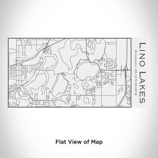 Rendered View of Lino Lakes Minnesota Map Engraving on 17oz Stainless Steel Insulated Cola Bottle in White