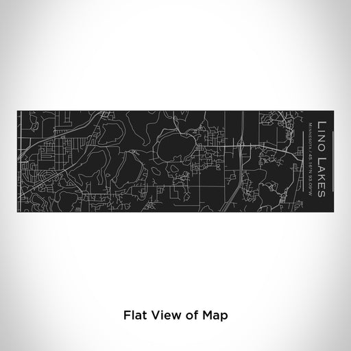 Rendered View of Lino Lakes Minnesota Map Engraving on 10oz Stainless Steel Insulated Cup with Sliding Lid in Black