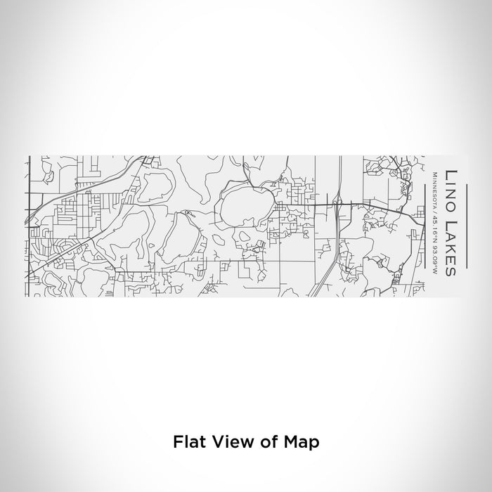 Rendered View of Lino Lakes Minnesota Map Engraving on 10oz Stainless Steel Insulated Cup with Sliding Lid in White